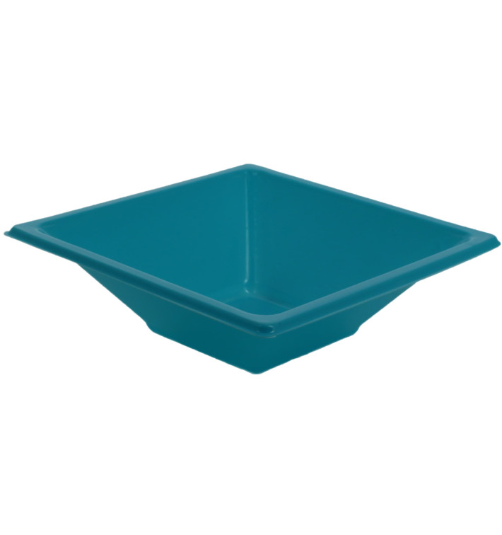 Plastic Bowl PS Square shape Turquoise 12x12cm (720 Units)