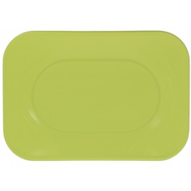 Plastic Tray Microwavable "X-Table" Lime Green 33x23cm (60 Units)