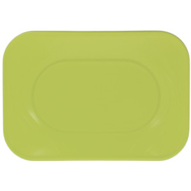 Plastic Tray Microwavable "X-Table" Lime Green 33x23cm (60 Units)