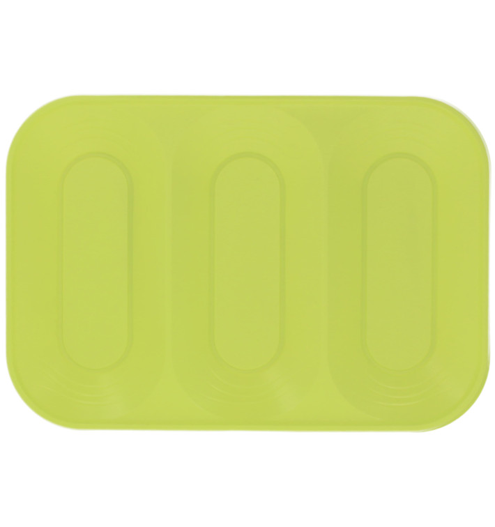 Plastic Tray Microwavable "X-Table" 3C Lime Green 33x23cm (2 Units) Plastic Tray Microwavable "X-Table" 3C Lime Green 33x23cm (2 Units)