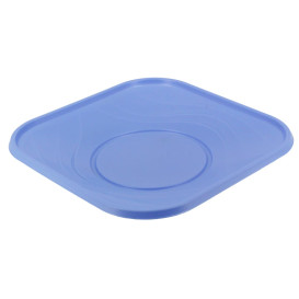 Plastic Plate PP "X-Table" Square shape Violet 18 cm (120 Units)