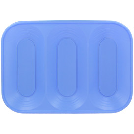 Plastic Tray Microwavable "X-Table" 3C Violet 33x23cm (30 Units)