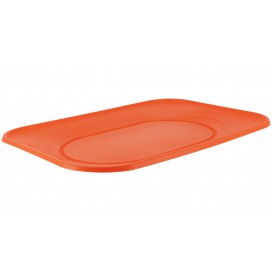 Plastic Tray Microwavable "X-Table" Orange 33x23cm (2 Units) 