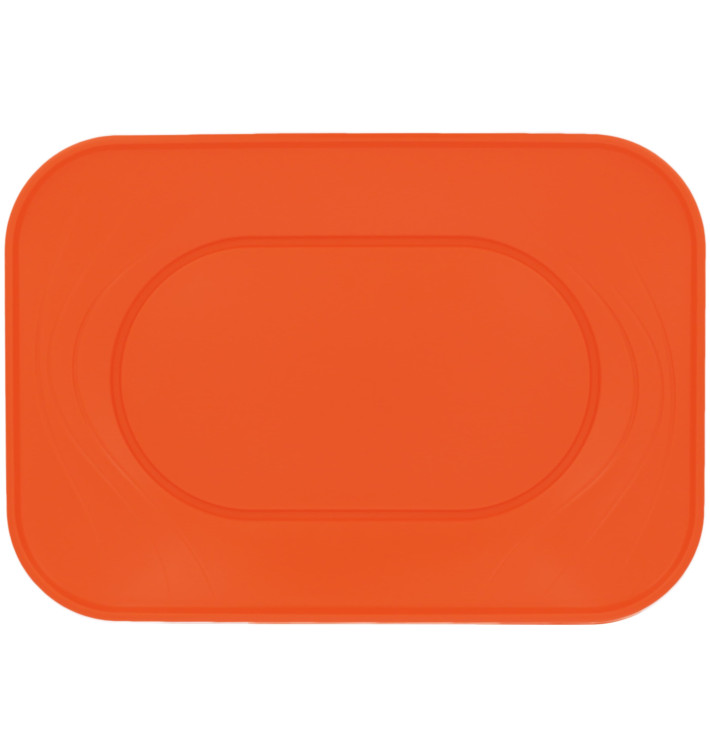 Plastic Tray Microwavable "X-Table" Orange 33x23cm (2 Units) 