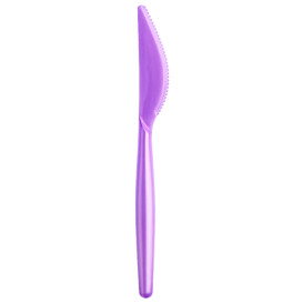 Plastic Knife PS "Easy" Pink Pearl 18,5cm (500 Units)