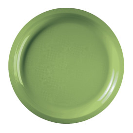 Plastic Plate Lime Green "Round" PP Ø29 cm (300 Units)