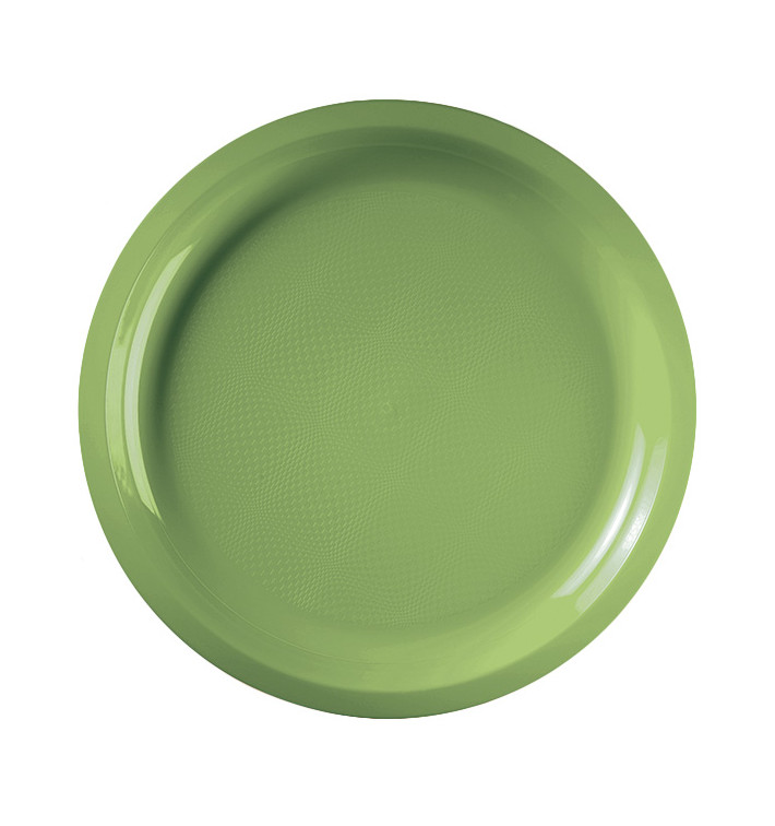 Plastic Plate Lime Green "Round" PP Ø29 cm (25 Units) Plastic Plate Lime Green "Round" PP Ø29 cm (25 Units)