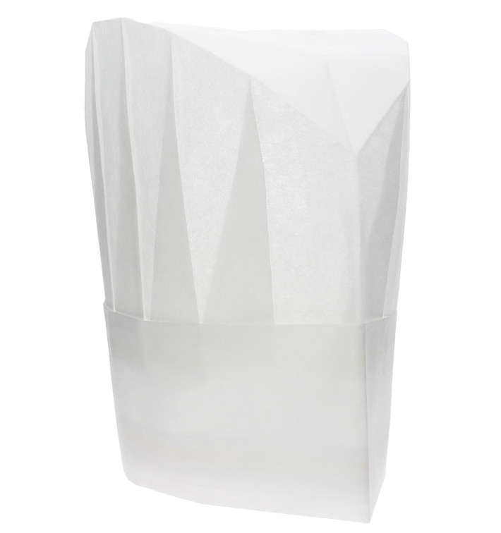 Disposable Chef Hat Pinstripe "TST" White (10 Units) Disposable Chef Hat Pinstripe "TST" White (10 Units)