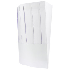 Disposable Paper Chef Hat Pinstripe (10 Units)