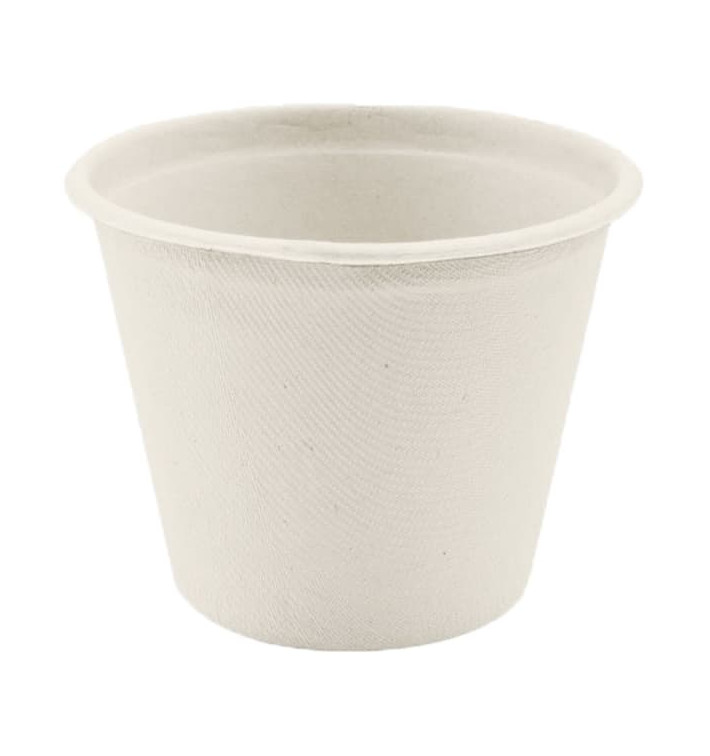 Sugarcane Container White Ø11cm 450ml (50 Units) Sugarcane Container White Ø11cm 450ml (50 Units)
