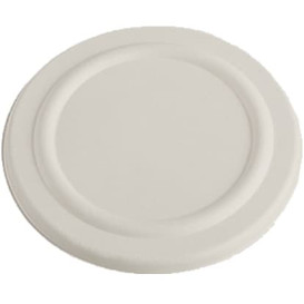 Sugarcane Container Lid 450ml White Ø11cm (50 Units)