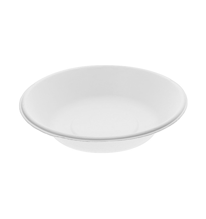 Sugarcane Plate Deep White Ø18 cm (600 Units) Sugarcane Plate Deep White Ø18 cm (600 Units)