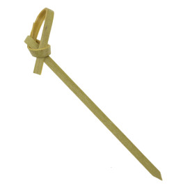 Bamboo Food Pick Bow Design 90cm (100 Units)  