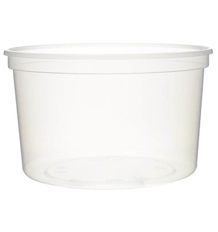 Plastic Deli Container Clear PP 500ml Ø11,5cm (500 Units)