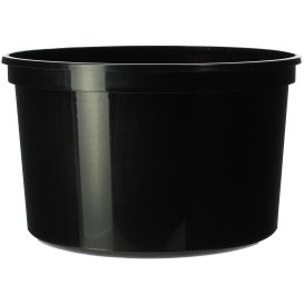 Plastic Deli Container Black PP 500ml Ø11,5cm (500 Units)