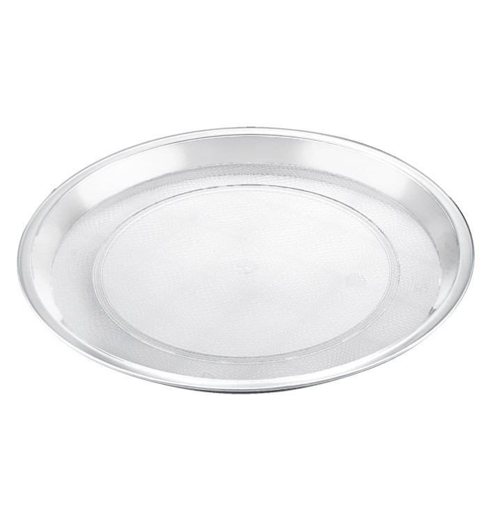 Plastic Tray Clear Ø32cm (5 Units) 