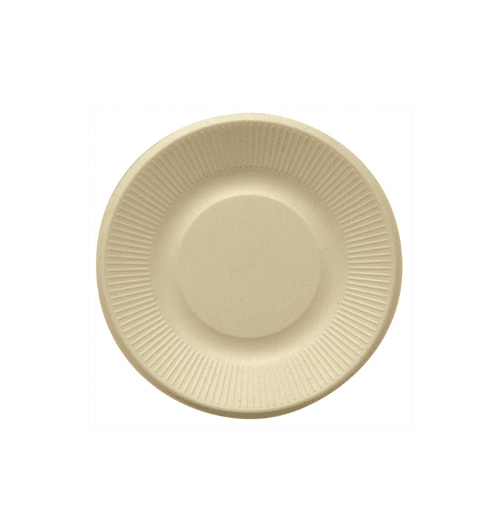 Sugarcane Plate Natural Ø21 cm (50 Units) Sugarcane Plate Natural Ø21 cm (50 Units)