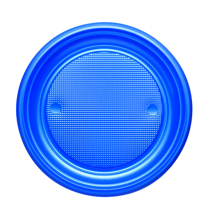 Plastic Plate PS Flat Dark Blue Ø17 cm (1100 Units) Plastic Plate PS Flat Dark Blue Ø17 cm (1100 Units)