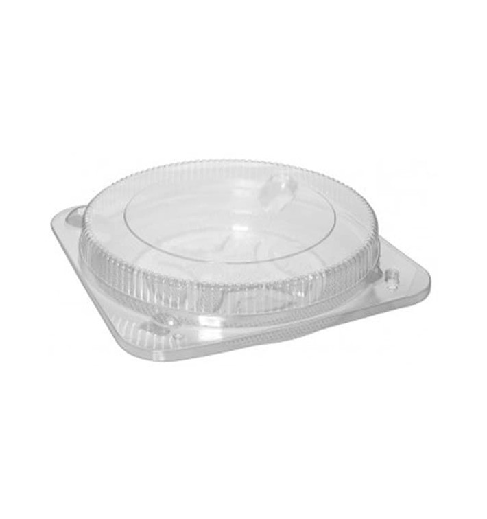 Plastic Cake Box Clear Ø26cm (5 Units) Plastic Cake Box Clear Ø26cm (5 Units)