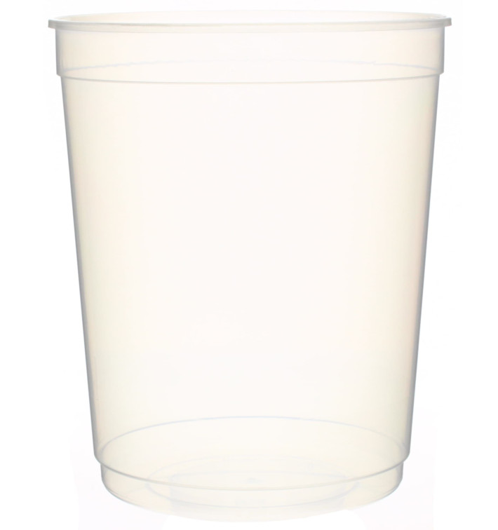 Plastic Deli Container PP Clear 1000 ml Ø11,5cm (50 Units) Plastic Deli Container PP Clear 1000 ml Ø11,5cm (50 Units)