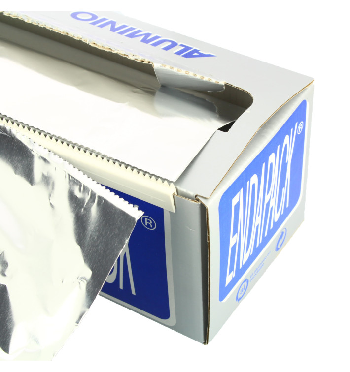 Aluminium Foil Wrap with Dispenser Box 40cmx300m 4Kg (1 Unit) Aluminium Foil Wrap with Dispenser Box 40cmx300m 4Kg (1 Unit)