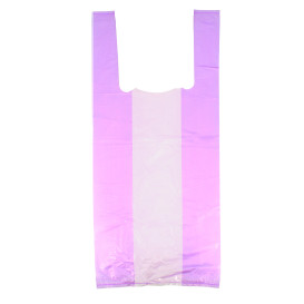 Plastic T-Shirt Bag Lilac 35x50cm (200 Units) 