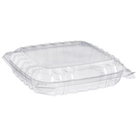 Plastic Hinged Deli Container OPS 3 Compartments "Clear Seal" 335ml (250 Units)