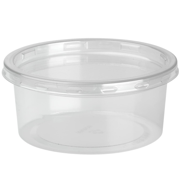 Deli Containers, 16 oz, Clear, Plastic, 50/Pack, 10 Packs/Carton