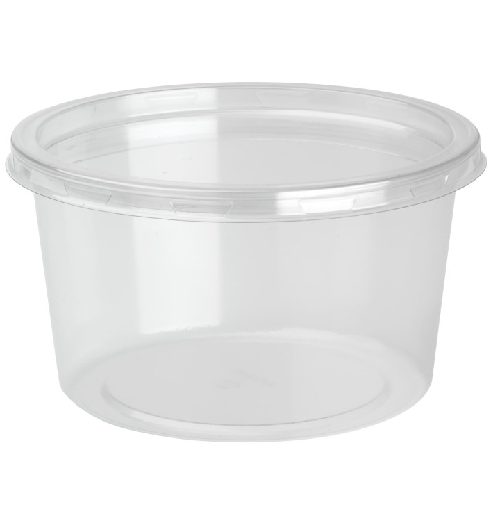 Plastic Deli Container with Lid rPET "DeliLite" 19,4Oz/550ml (300 Units) Plastic Deli Container with Lid rPET "DeliLite" 19,4Oz/550ml (300 Units)