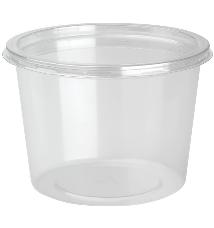 Plastic Deli Container with Lid rPET DeliLite 24,6Oz/700ml (50 Units)