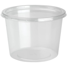 Plastic Deli Container with Lid rPET "DeliLite" 24,6Oz/700ml (300 Units)