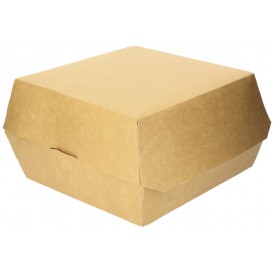 Paper Burger Box Kraft Mega Size 18x16,5x9cm (200 Units)