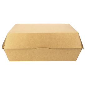 Paper Burger Box Kraft Giant size 23x17,5x8cm (25 Units) 