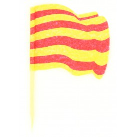 Catalonia Flag Food Pick 6,5cm (14400 Units)