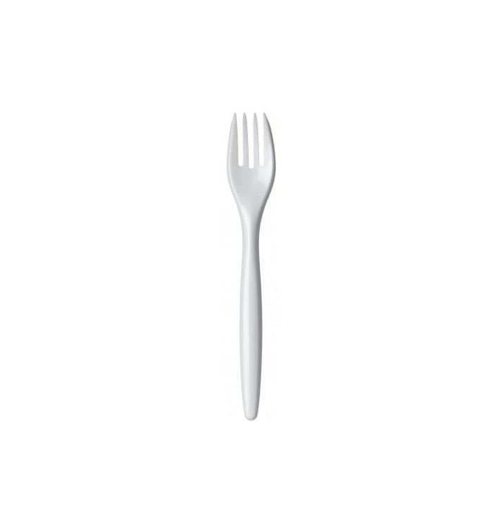 Plastic Fork PS "Luxury" White 17,5 cm (2000 Units) Plastic Fork PS "Luxury" White 17,5 cm (2000 Units)