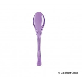 Plastic Spoon PS "Fly" Lilac Clear 14,5cm (50 Units) 