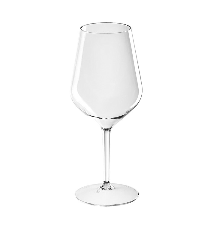 Reusable Durable Glass Wine Tritan White 510ml (6 Units)