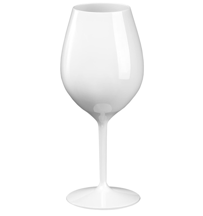 Reusable Durable Glass Wine Tritan White 510ml (6 Units)