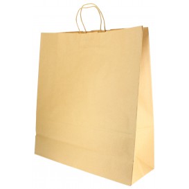 Paper Bag with Handles Kraft 100g 46+16x49cm (50 Units) 