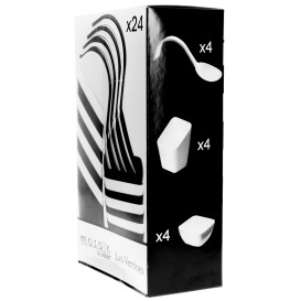 Tasting Dishes Kit PS White and Black 24 Pieces (1 Unit)