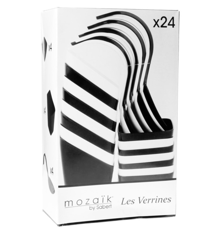 Tasting Dishes Kit PS White and Black 24 Pieces (12 Kits) Tasting Dishes Kit PS White and Black 24 Pieces (12 Kits)