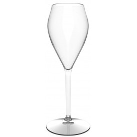 Reusable Plastic Glass Wine "Tritan" Clear 160ml (6 Units)