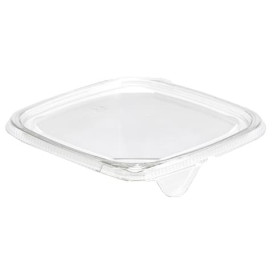 Plastic Lid for Deli Container PET Flat 12x12cm (100 Units) 