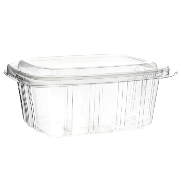Plastic Hinged Deli Container OPS High Dome Lid 750ml (50 Units) Plastic Hinged Deli Container OPS High Dome Lid 750ml (50 Units)