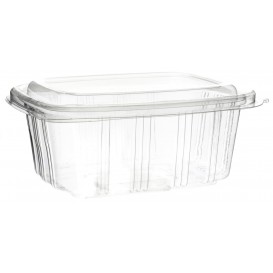 Plastic Hinged Deli Container OPS High Dome Lid 750ml (350 Units)