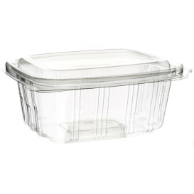 Plastic Hinged Deli Container PET High Dome Lid 750ml (50 Units) 