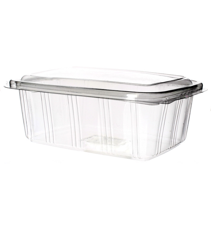 Plastic Hinged Deli Container PET High Dome Lid 2000ml (25 Units) Plastic Hinged Deli Container PET High Dome Lid 2000ml (25 Units)