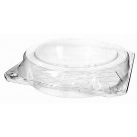 Plastic Hinged Bakery Container PET Ø20x5cm (115 Units)