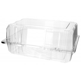 Plastic Hinged Bakery Container PET 22x14,5x10cm (220 Units)