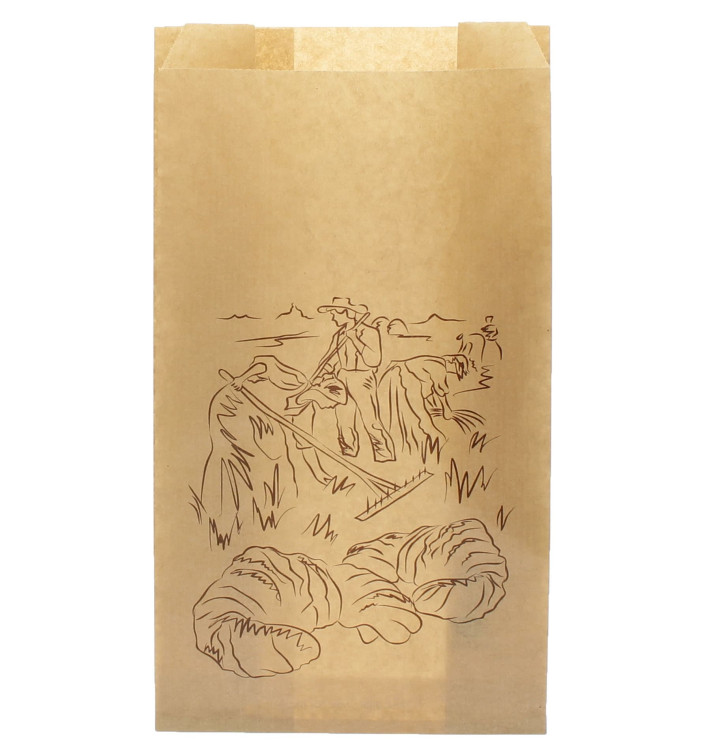 Paper Food Bag Kraft "Siega" 12+6x20cm (250 Units) Paper Food Bag Kraft "Siega" 12+6x20cm (250 Units)